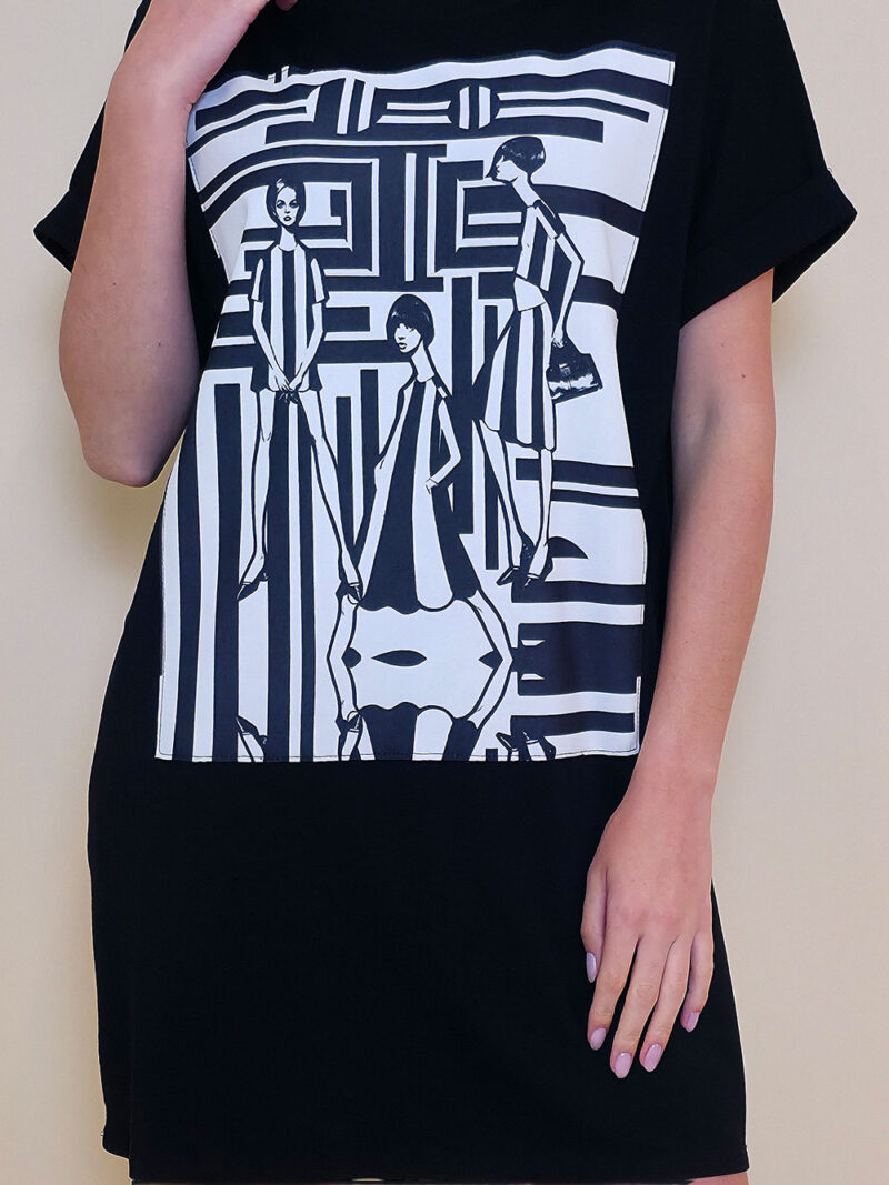 Haljina 23 Mayo - kratki rukav - black - Fashion