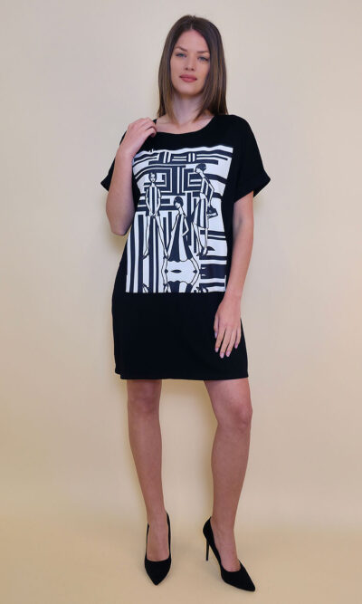 Haljina 23 Mayo - kratki rukav - black - Fashion