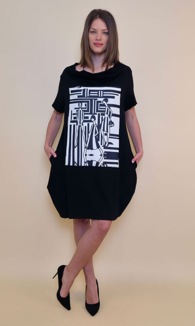 Haljina 29 ElDorro - kratki  rukav - black - Fashion