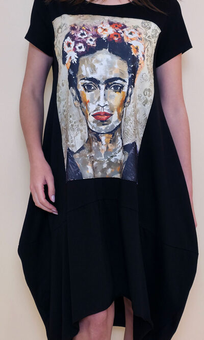 Haljina 27 Yavari - kratki rukav - black - Frida freska