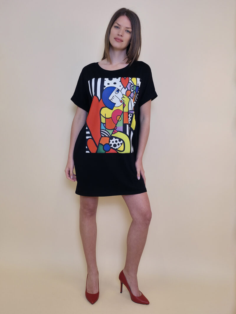 Haljina 23 Mayo - kratki rukav - black - Art Girl