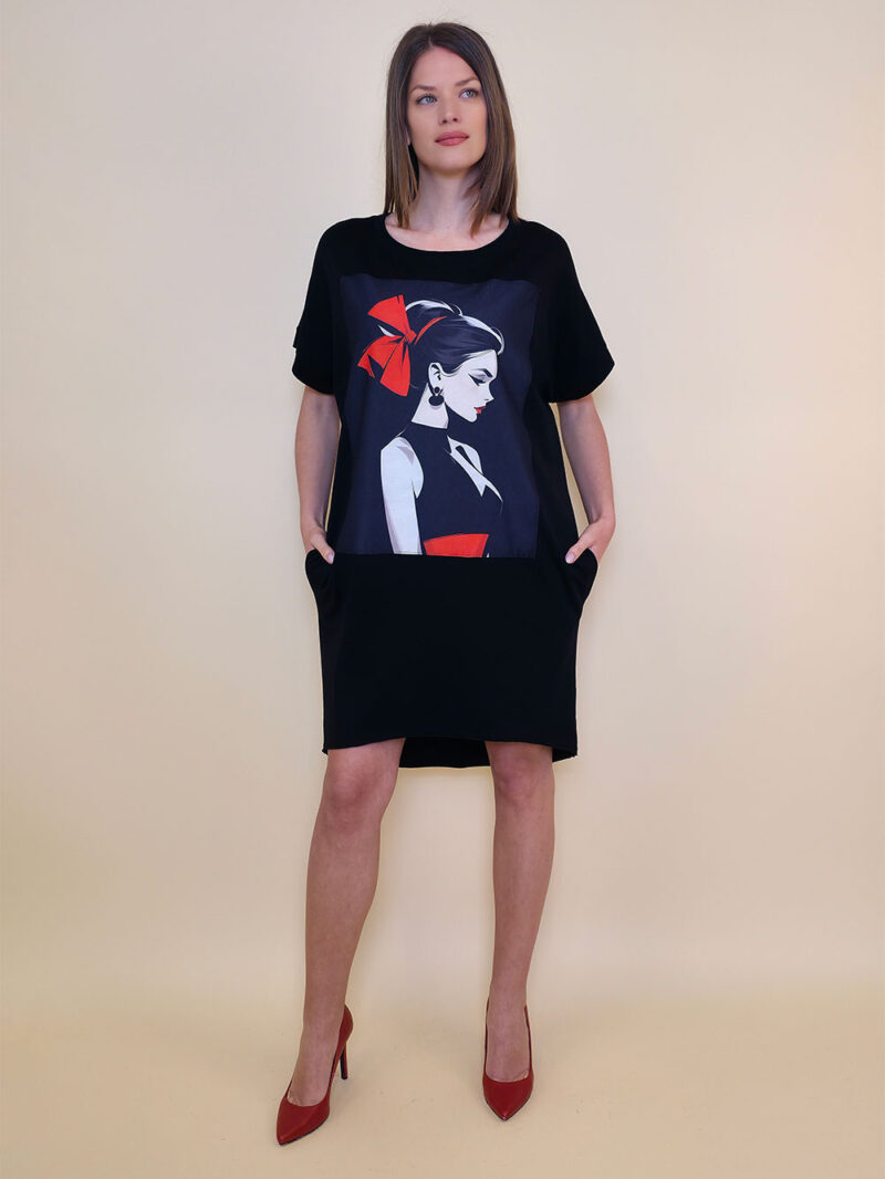 Haljina 24 Tigre - black - Black Red Girl
