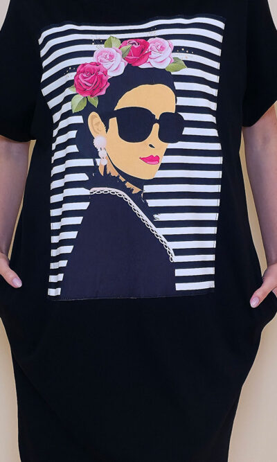 Haljina 24 Tigre - black - Frida Pruge