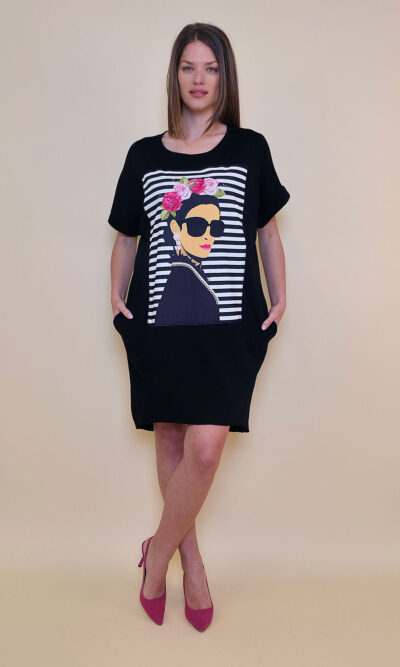 Haljina 24 Tigre - black - Frida Pruge