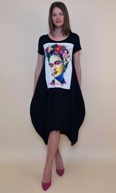 Haljina 27 Yavari - kratki rukav - navy - Frida Aquarelle