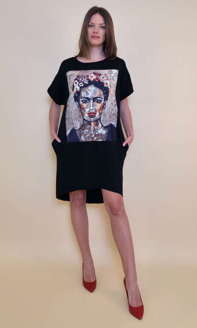 Haljina 24 Tigre - black - Frida Freska