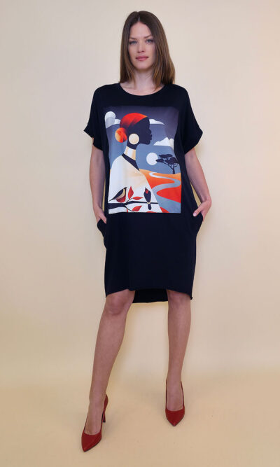 Haljina 24 Tigre - navy - Africa
