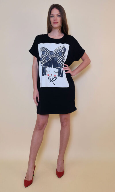 Haljina 23 Mayo - kratki rukav - black - Sweety
