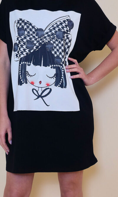 Haljina 23 Mayo - kratki rukav - black - Sweety