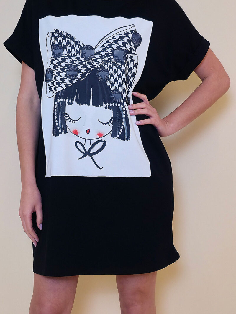 Haljina 23 Mayo - kratki rukav - black - Sweety