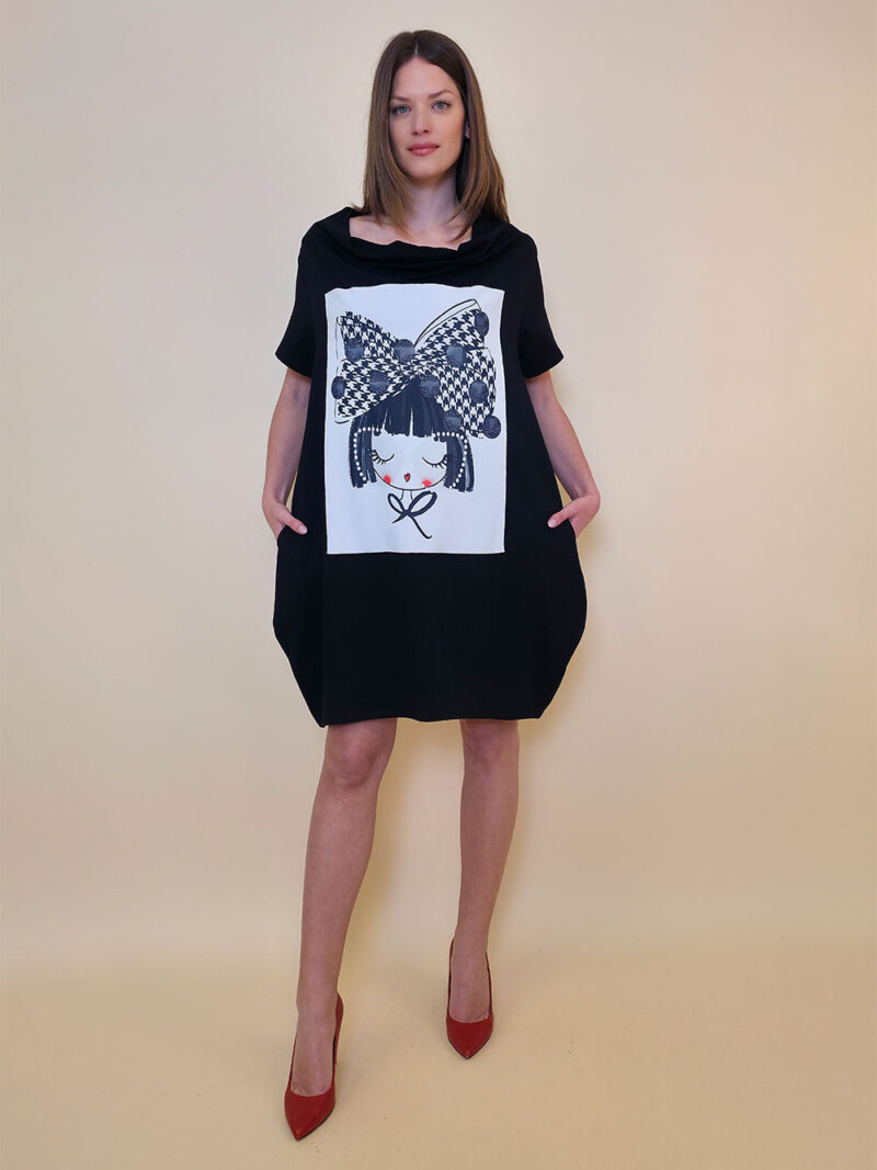 Haljina 29 ElDorro - kratki  rukav - black - Sweety