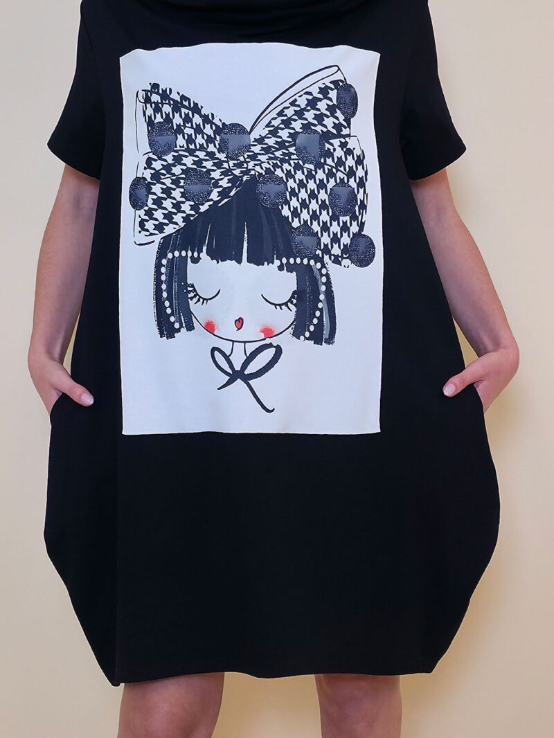 Haljina 29 ElDorro - kratki  rukav - black - Sweety