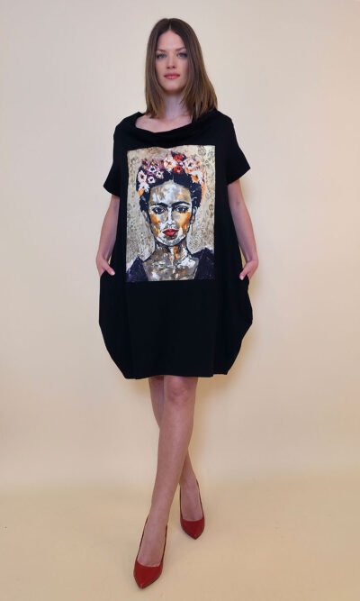 Haljina 29 ElDorro - kratki  rukav - black - Frida Freska