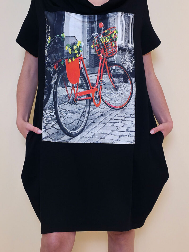 Haljina 29 ElDorro - kratki  rukav - black - Crveni bic