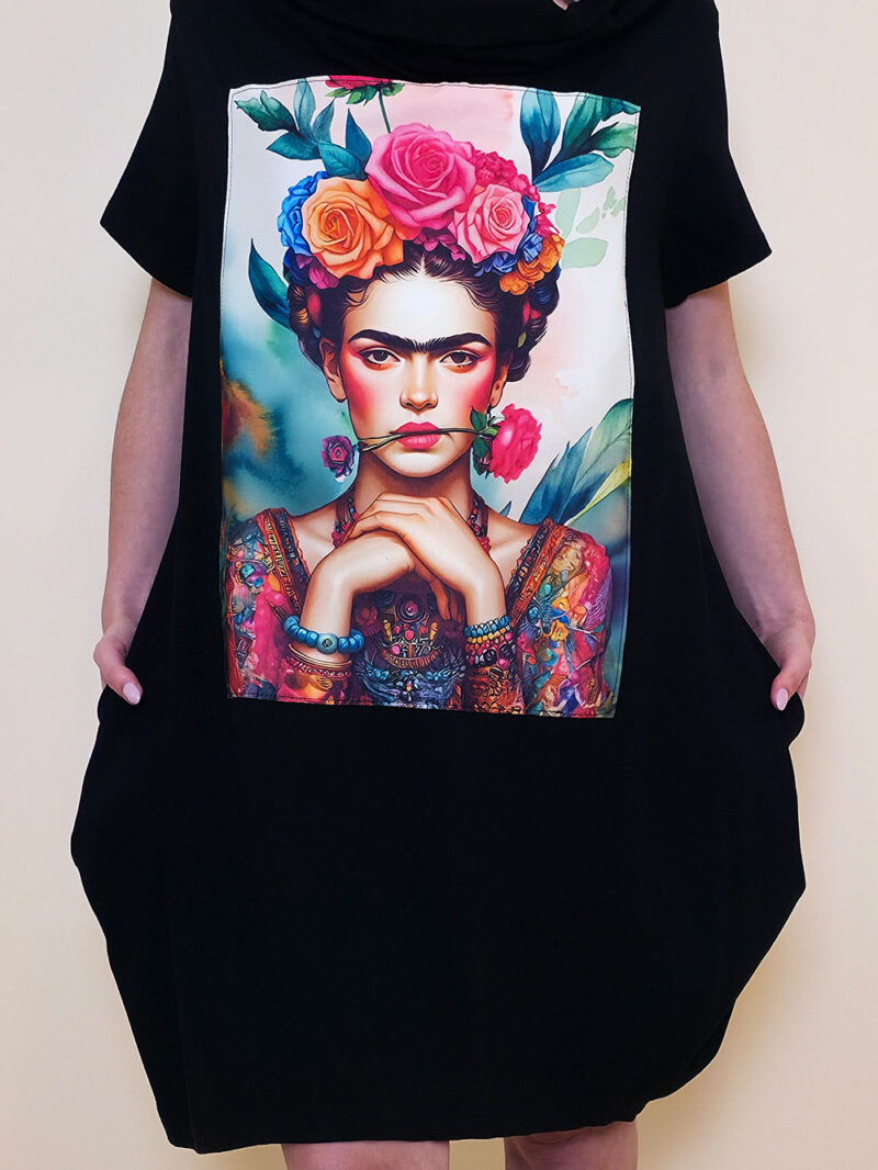 Haljina 29 ElDorro - kratki  rukav - black - Frida s Ružom