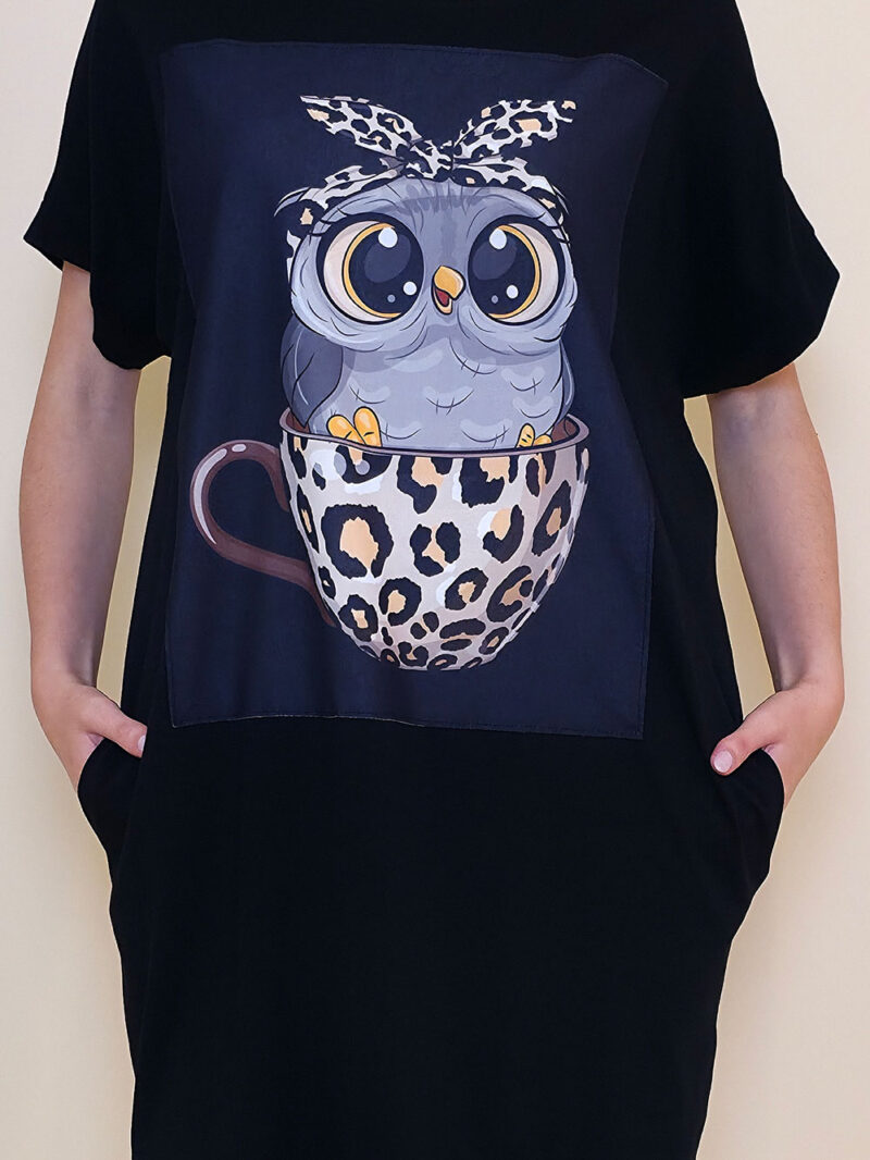 Haljina 24 Tigre - black - Sovica Animal Cup black