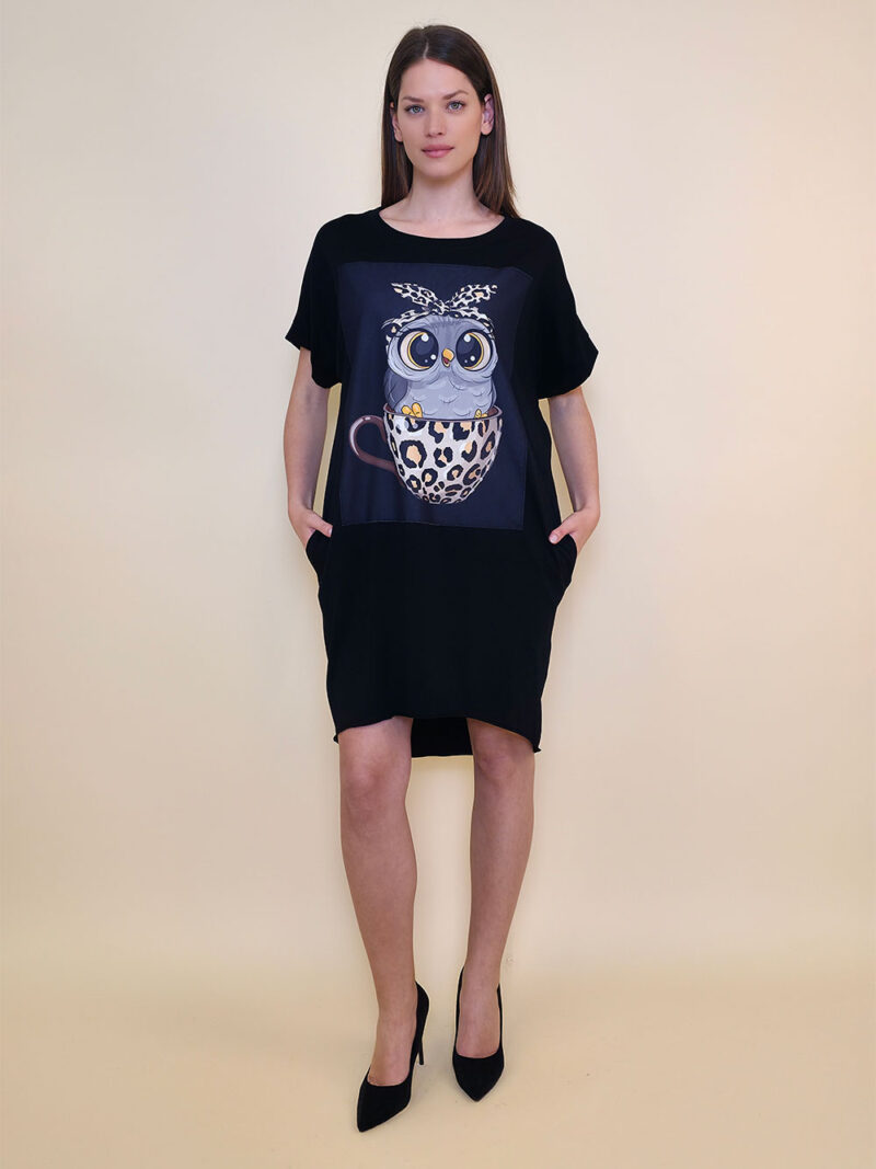 Haljina 24 Tigre - black - Sovica Animal Cup black