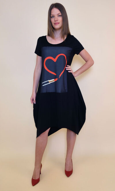 Haljina 27 Yavari - kratki rukav - black - Rouge
