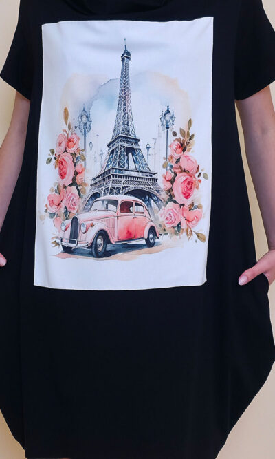 Haljina 29 ElDorro - kratki  rukav - black - Eiffel