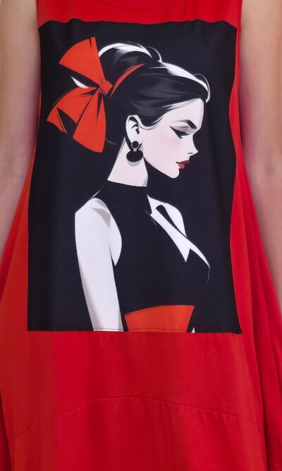 Haljina 27 Quilca  - red - Black red Girl