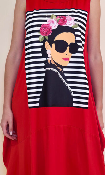 Haljina 27 Quilca  - red - Frida Pruge