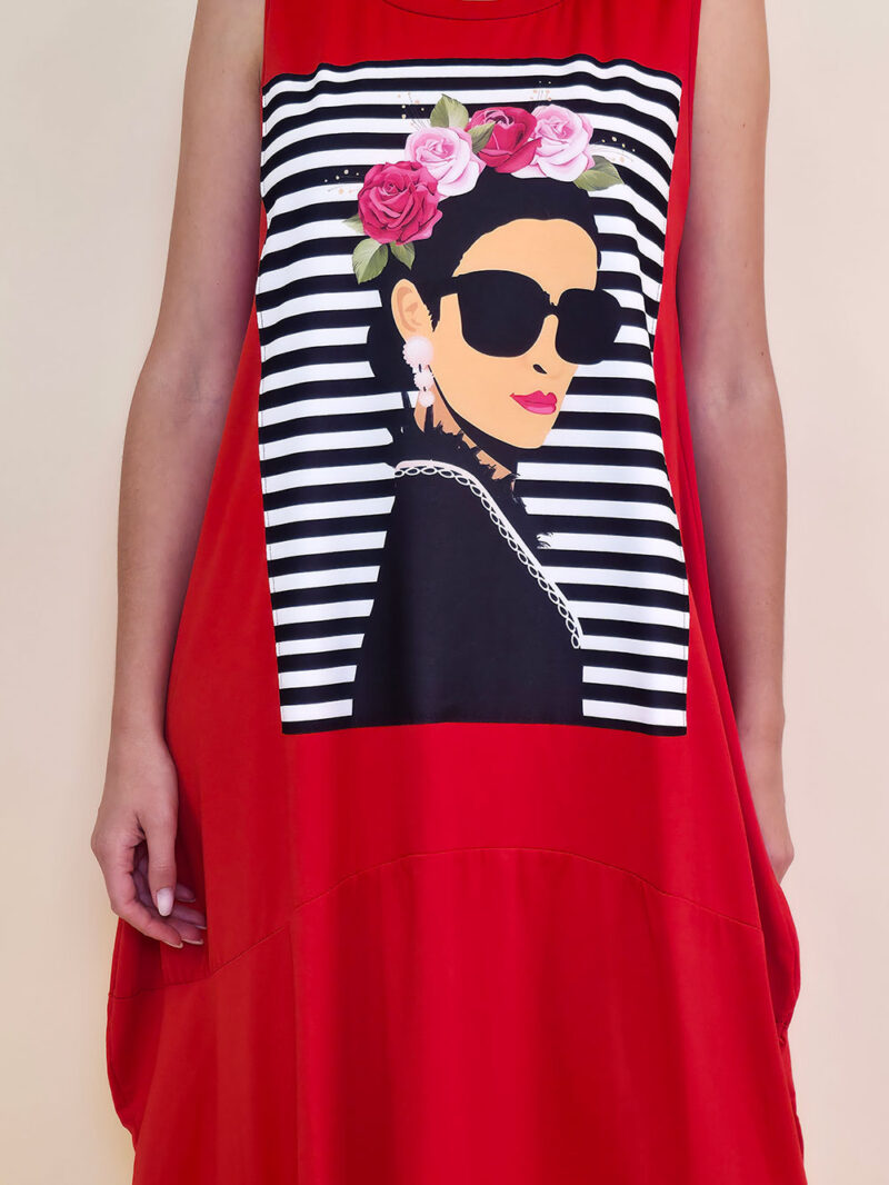 Haljina 27 Quilca  - red - Frida Pruge
