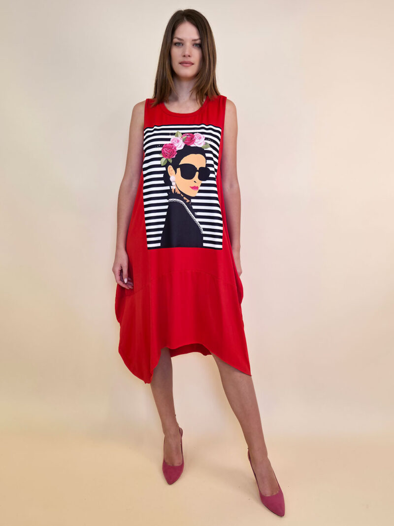 Haljina 27 Quilca  - red - Frida Pruge