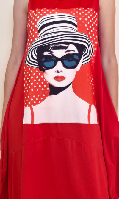 Haljina 27 Quilca  - red - Audrey Red