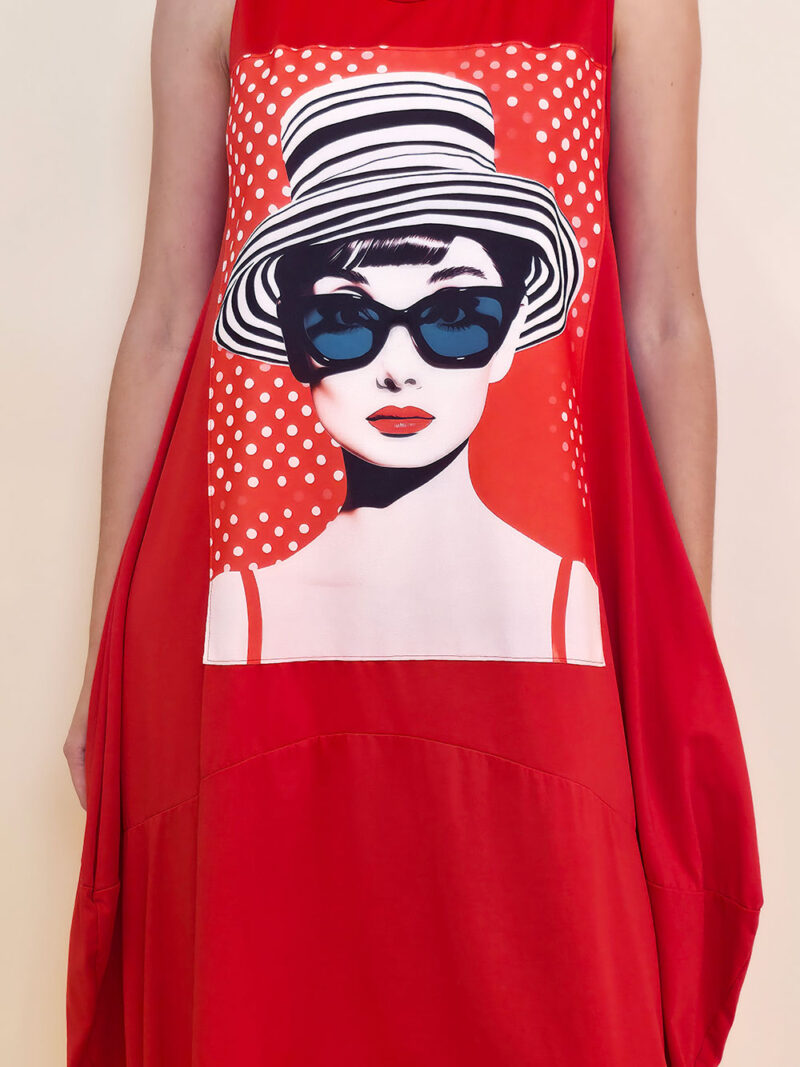 Haljina 27 Quilca  - red - Audrey Red