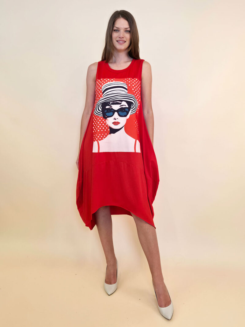 Haljina 27 Quilca  - red - Audrey Red