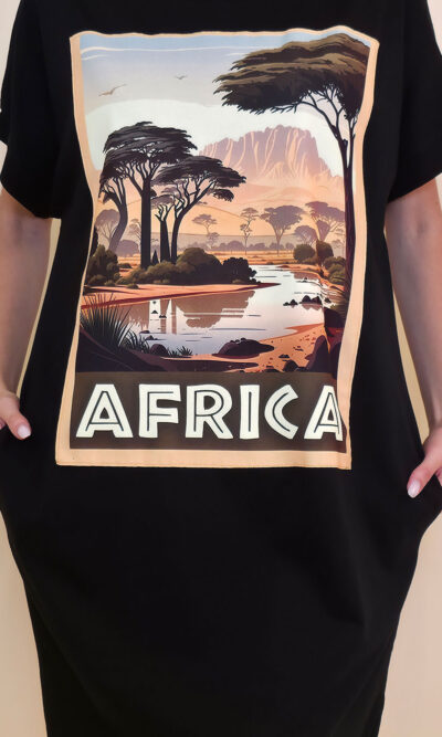 Pamučna haljina Tigre - Africa 2