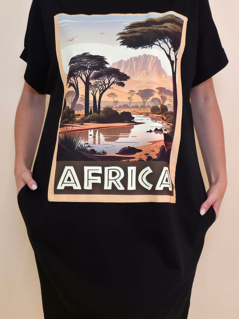 Pamučna haljina Tigre - Africa 2