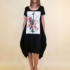 Haljina 27 Yavari - kratki rukav - black - Chello Floral