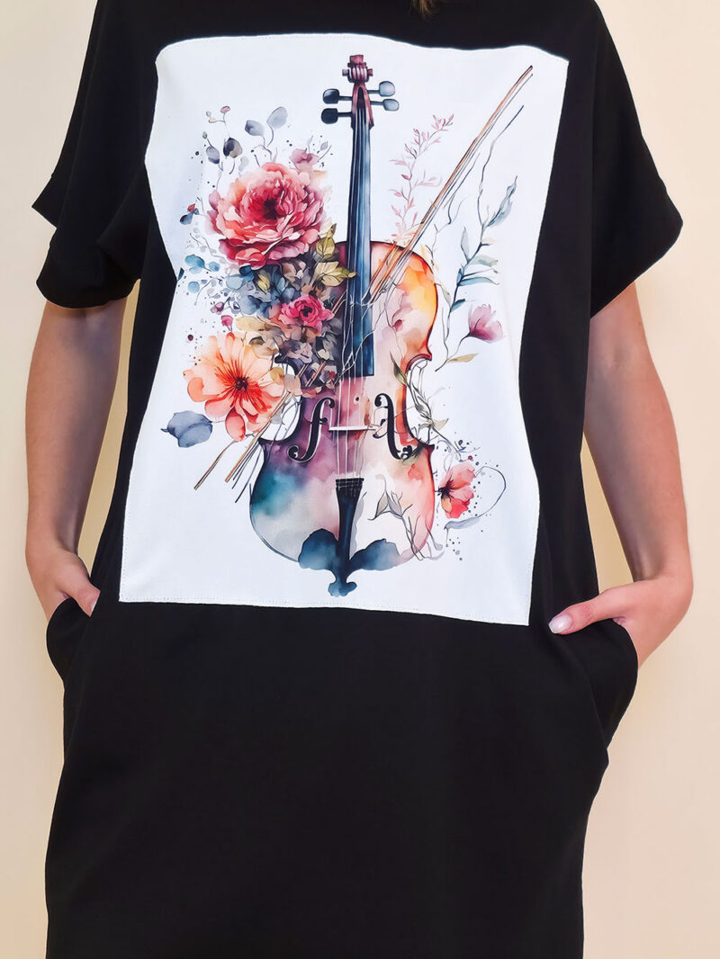 Haljina 24 Tigre - black - Chello Floral