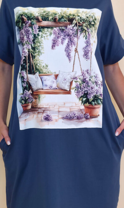 Haljina 24 Tigre - jeans - Wisteria