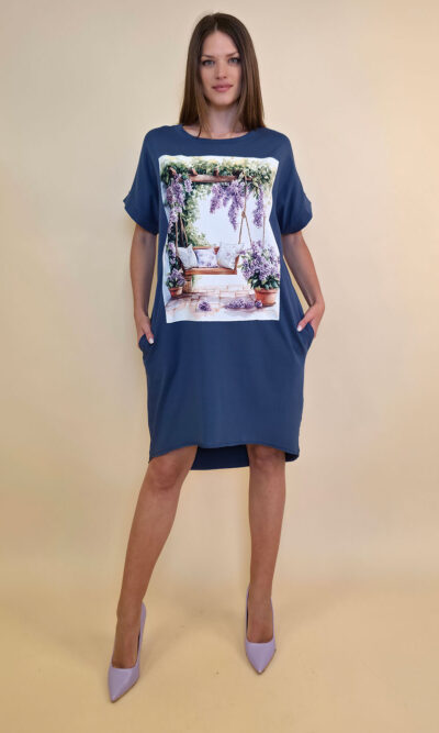Haljina 24 Tigre - jeans - Wisteria