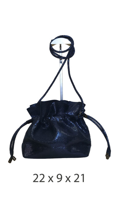 Torba 16 - small sparkly bucket - blue