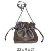 Torba 16 - small sparkly bucket - silver