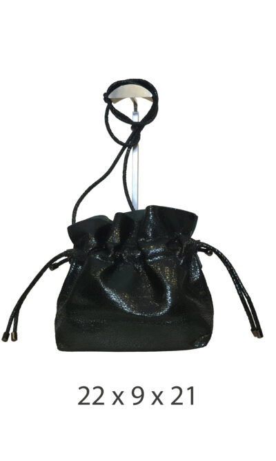 Torba 16 - small sparkly bucket - green