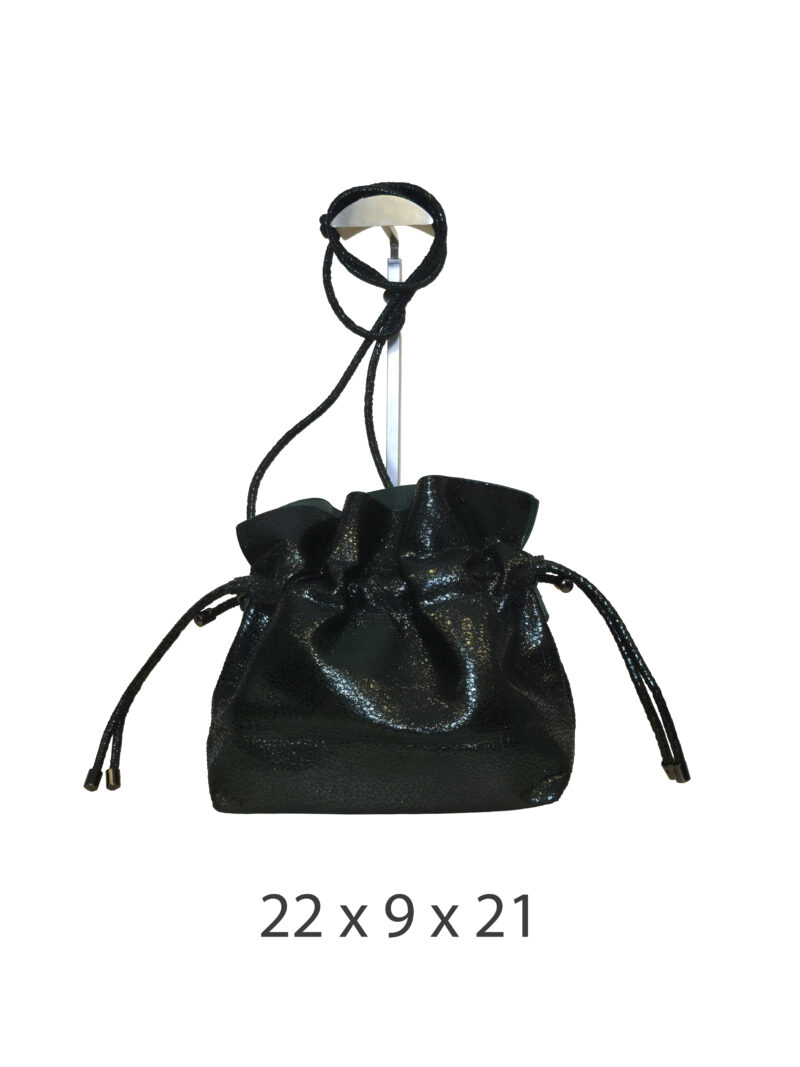 Torba 16 - small sparkly bucket - green