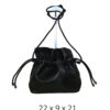 Torba 16 - small sparkly bucket - black
