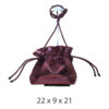 Torba 16 - small sparkly bucket - plum