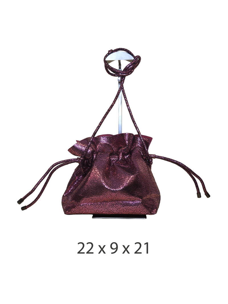 Torba 16 - small sparkly bucket - plum