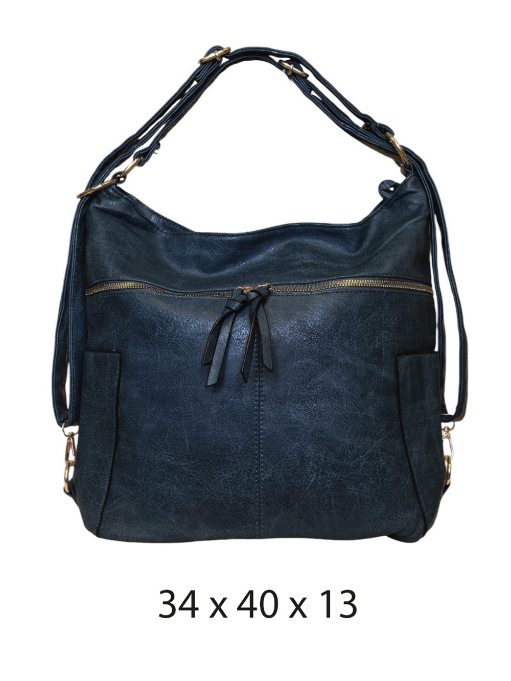 Torba 34 - big side pockets - d.blue