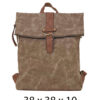 Torba 54 COCO - ruksak suede UN preklop big - khaki
