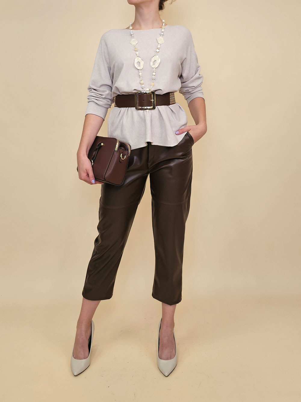 Pulover 56 Medina - plt UN - beige