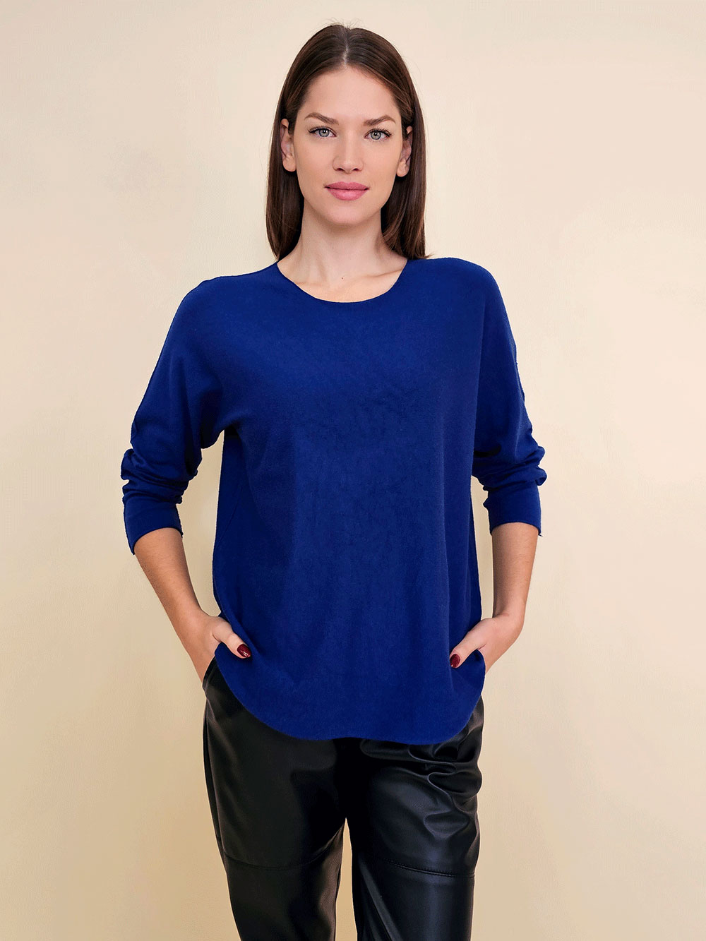 Pulover 56 Medina - royal - Slika 3