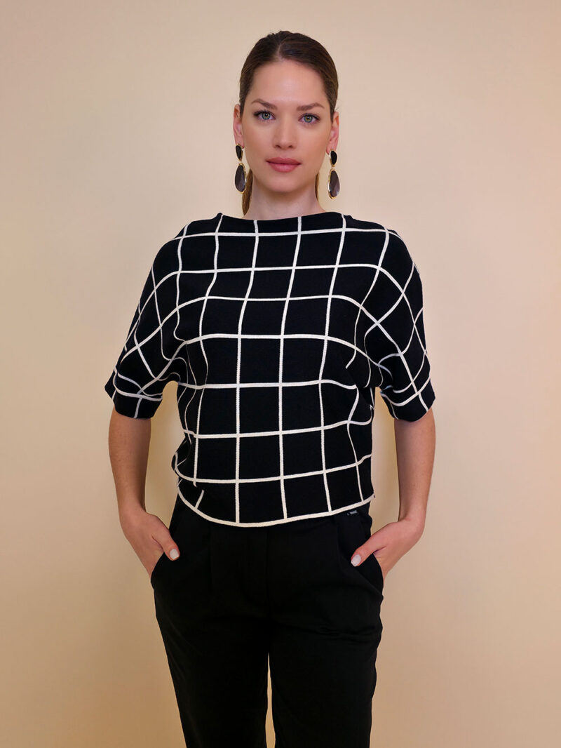 Pulover 40 Avon - karo black - Slika 2