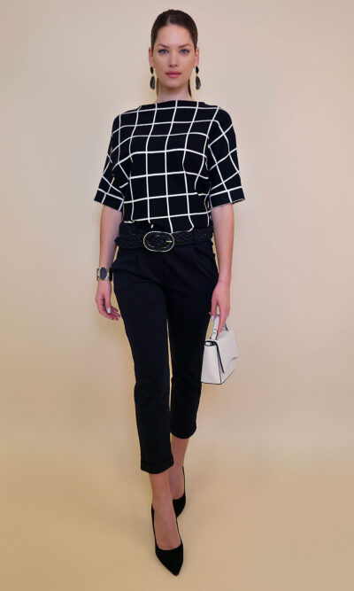 Pulover 40 Avon - karo black