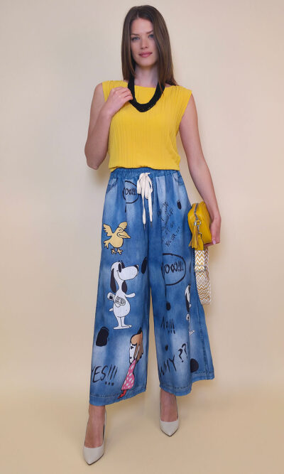 Hlače 39 Pueblo - jeans Snoopy 2025